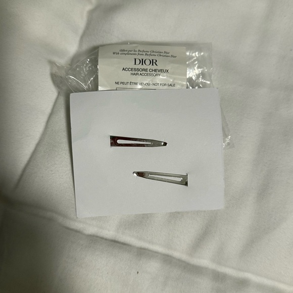 Dior Beauty Silver and Pink Hair Clips!